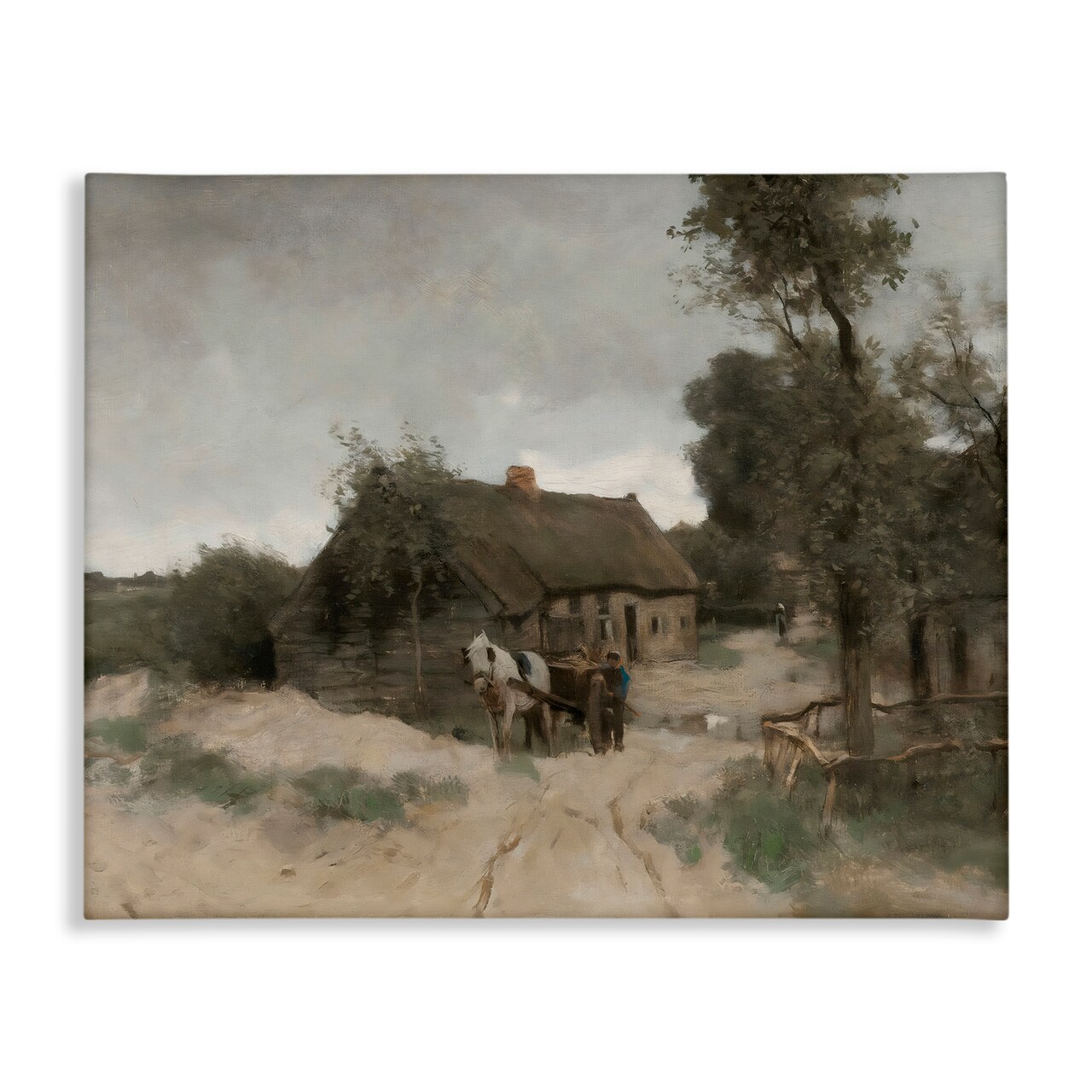 Stupell Industries Vintage Farmhouse Rustic Cottage Canvas, design by Riley B